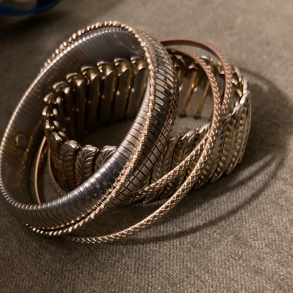 Costume Gold Tone Bracelet Set